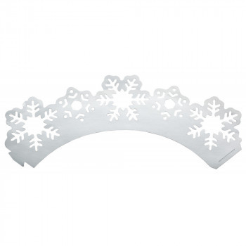 Wrap para Embrulhar Bolos, Flocos Neve