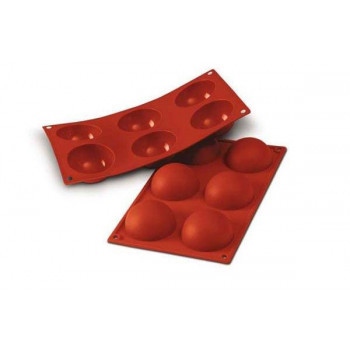 Molde silicone meia esfera...