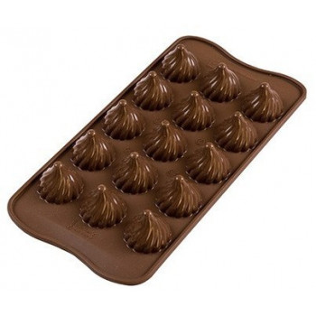 Molde Silicone Bombons Flame - chama Silikomart 3D