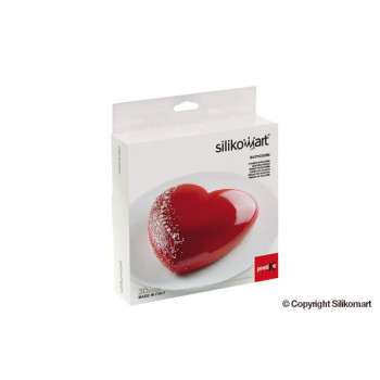 Forma silicone 3D coração 205x198 H63mm Silikomart