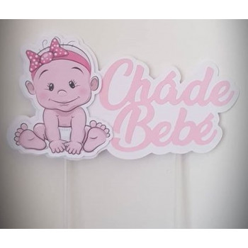Topo de bolo Chá de bebé...