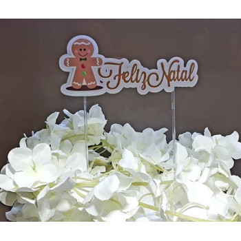 Topo de bolo Feliz Natal...