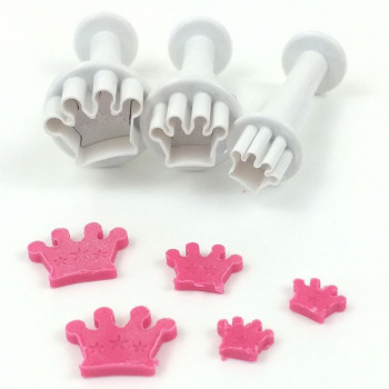 Conj. 3 cortantes com ejector coroa mini