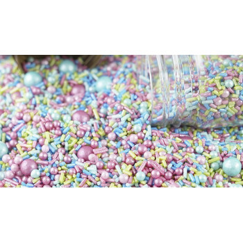 Mix fantasia 100 gr. confeti azul-rosa-verde