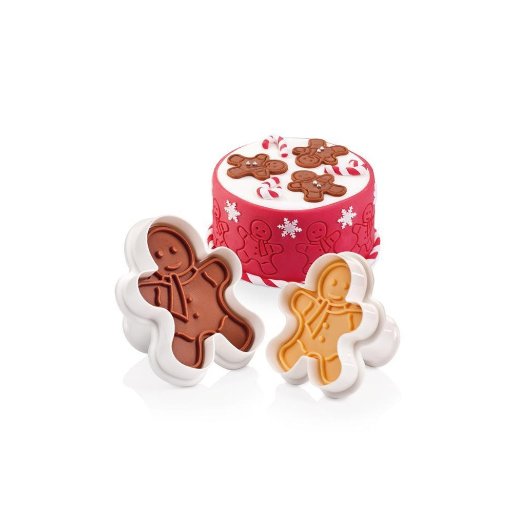 Cortante com Ejetor Gengibre (Tescoma) – 2 Tamanhos | CakeDreams