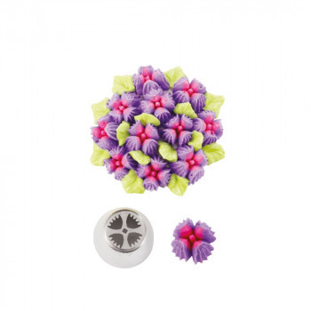 Bico pasteleiro flores creme nº 28 decora