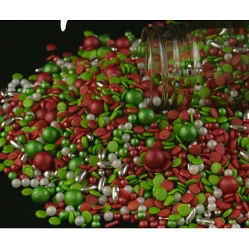 Mix tulipa (vermelho, verde e prata) 100 gr.