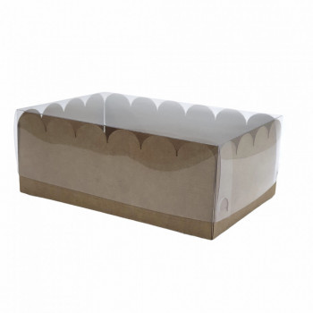 Caixa em papel kraft com...