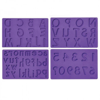 Conjunto 4 moldes silicone...