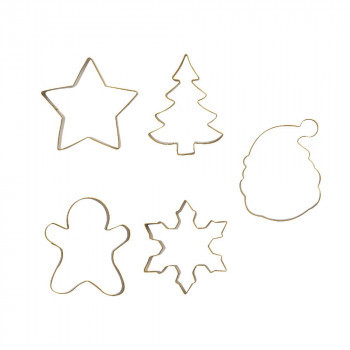 Conj, cortantes motivo natal floco,gengibre,estrela,arvore