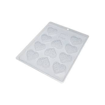 Molde - Forma acetato simples coração Love BWB9412
