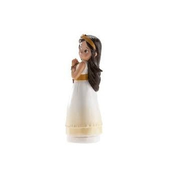 Menina comunhão com terço...
