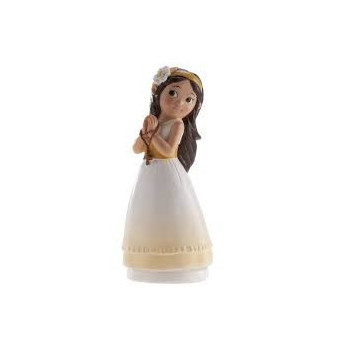 Menina comunhão com terço...