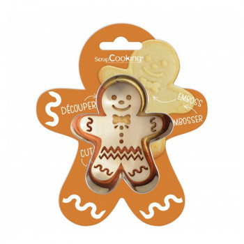 Cortador de gengibre + marcador de madeira