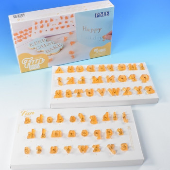 Marcador - carimbo letras maiusculas-minusculas PME - 52 pçs fun fonts 2