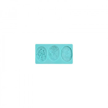 Molde silicone Medalha Camafeu Modecor