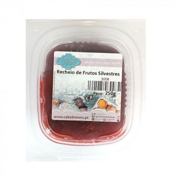 Recheio de frutos silvestres 250 gr.