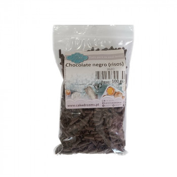 Rizos chocolate negro  100 gr.