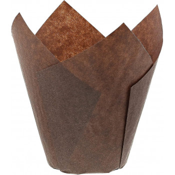 Forma papel tulipa muffins...