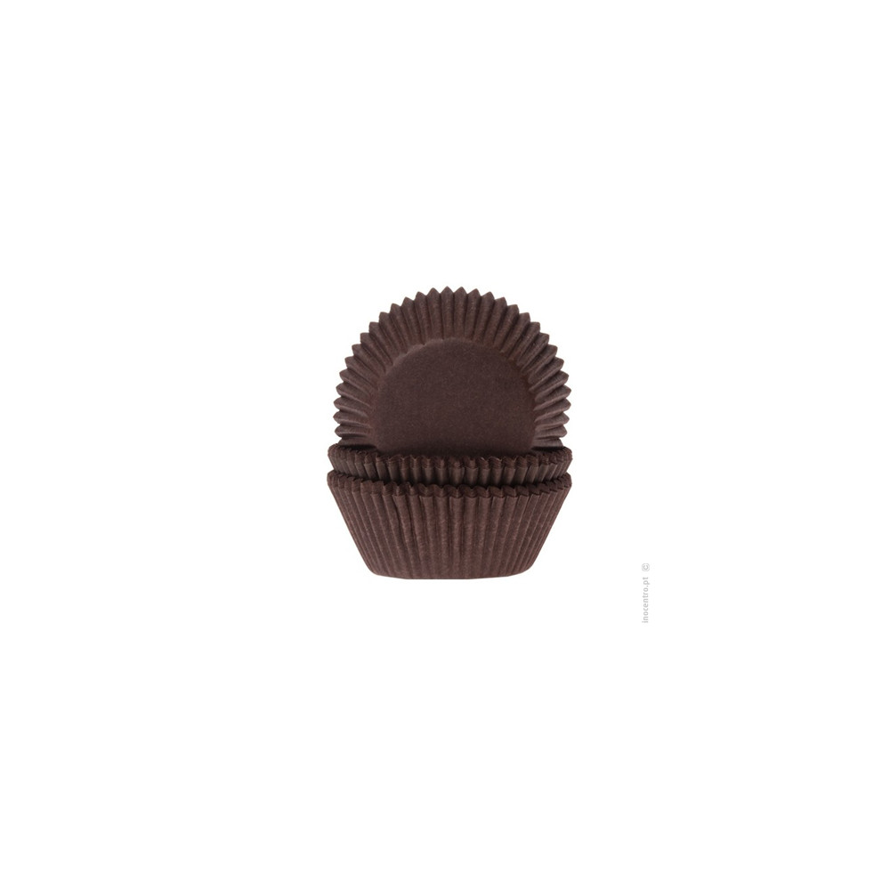 Forminhas de Papel Petifur nº6 Parafinadas Castanhas | CakeDreams