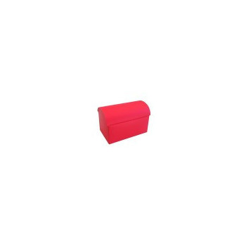 Caixa tipo baú Vermelho com 13x9x9,5 cms