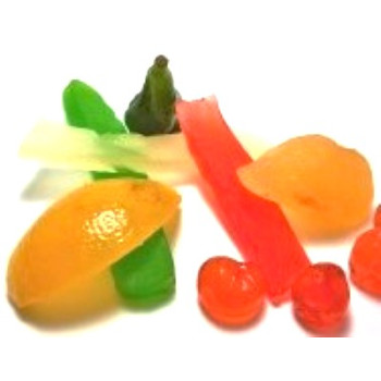 Fruta cristalizada inteira...