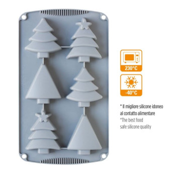 Molde silicone para Arvores de Natal - decora