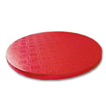 Base vermelha redonda com 1,2 cm espessura