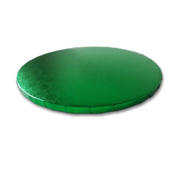 Base verde redonda com 1,2 cm espessura