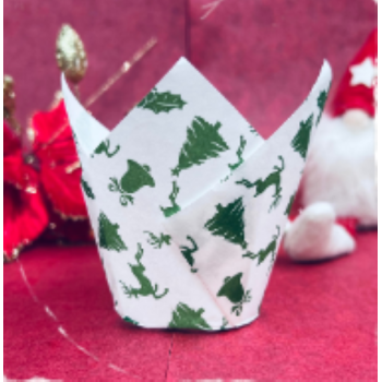 Tulipa papel natal - 25 unid.