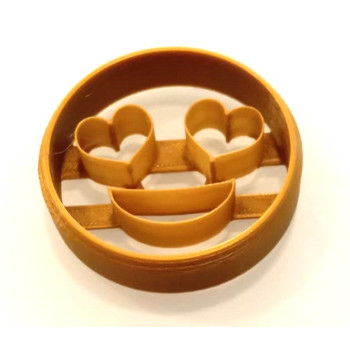Cortante com marcador cara sorridente - emoji - coração