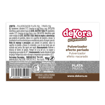 Corante spray pó prata 10g...