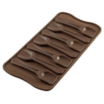 Molde Silicone Bombons colheres café Silikomart