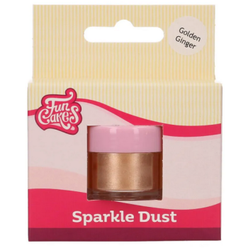 Corante em pó sparkle dust golden ginger funcakes
