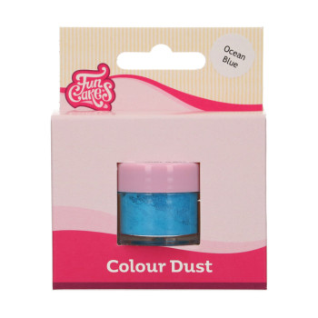 Corante em pó azul oceano colour dust 2,5 gr. funcakes
