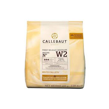 Chocolate branco Callebaut - W2 - 28% - 400 gr.
