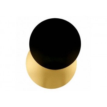 Pack 10 kgs Bases (prato) cartão dupla face - dourado - preto