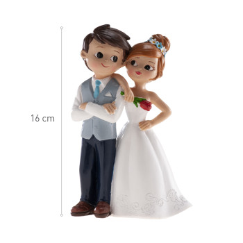 Noivos 16 cms descontraídos dekora