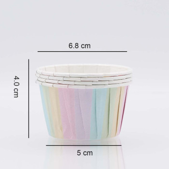 Capsula cupcake 24 unid. just add love - petifur - arco-iris