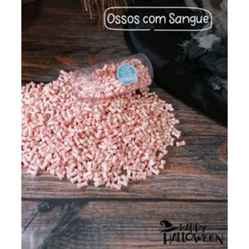 Ossos de açúcar- ensaguentados - 100 gr. - halloween - bruxas