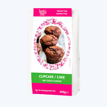 Mix bolo-cupcake chocolate - sem gluten - sem lactose - 400 gr.