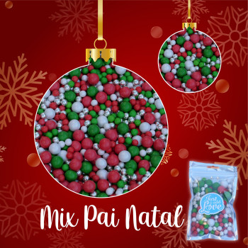 Mix perolas pai natal - 100 gr.
