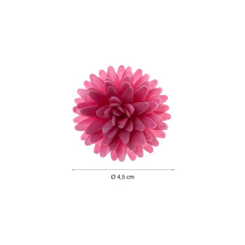 Flores de hóstia - pompom 4,5 cms - unidade