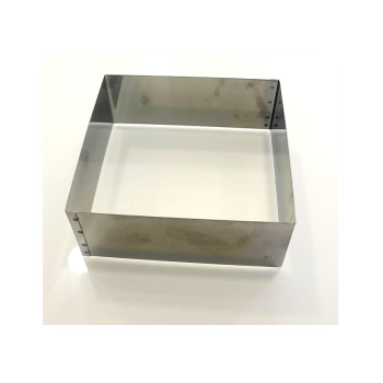 Aro quadrado - semi frio - inox 6 cm altura - vários tamanhos