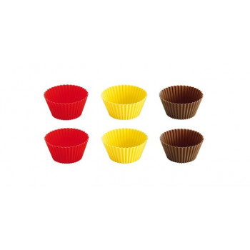 Forma  silicone 5 cms - cupcake - conj. 6 unid.  Tescoma