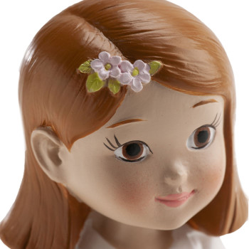 Menina comunhão 16 cm Dekora rosa