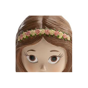 Menina comunhão 16 cm Dekora rosa