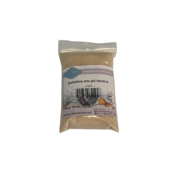Gelatina neutra em pó - 100 gr.