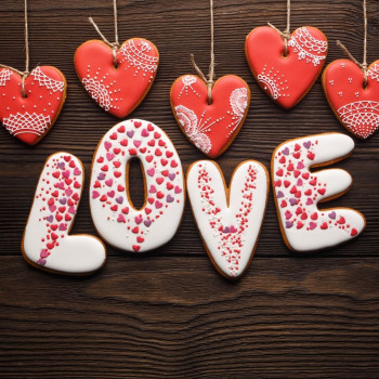Cortante Love bolachas - namorados