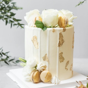 Folha de ouro comestivel 80x80 mm - unidade